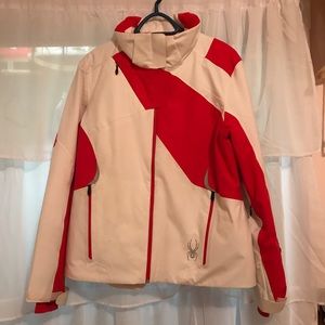 Women’s Red & White Spyder Ski Jacket